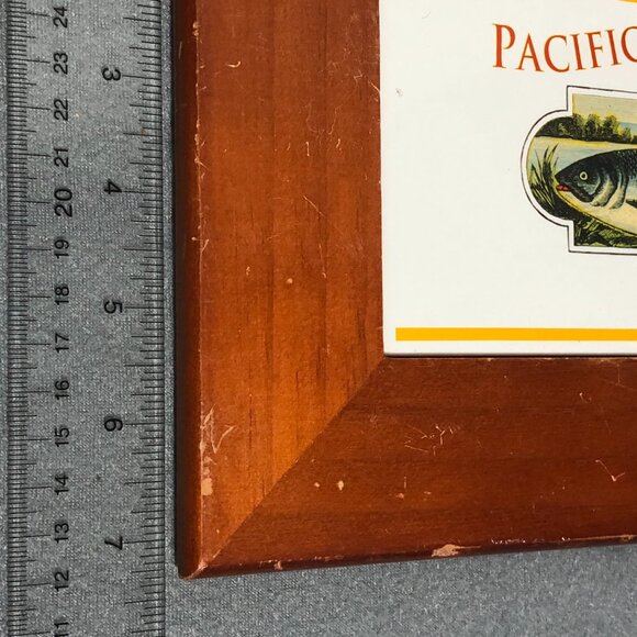 Rustic Wall Plaque Pacific Select Brand Smoked Salmon Wooden Ceramic - Picture 10 of 10